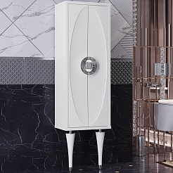 Opadiris Шкаф пенал Ибица 45 белый/хром – фотография-1